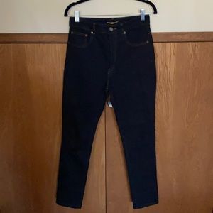 YSL black distressed jeans